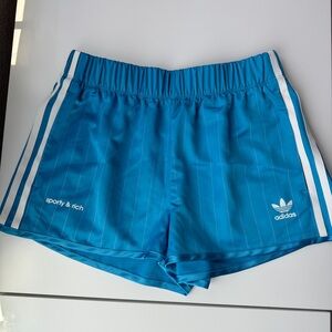 Sporty & Rich x Adidas Originals track shorts
